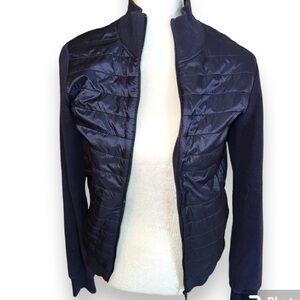 Uniqlo quilted and fleece jacket, mostly cotton, S.